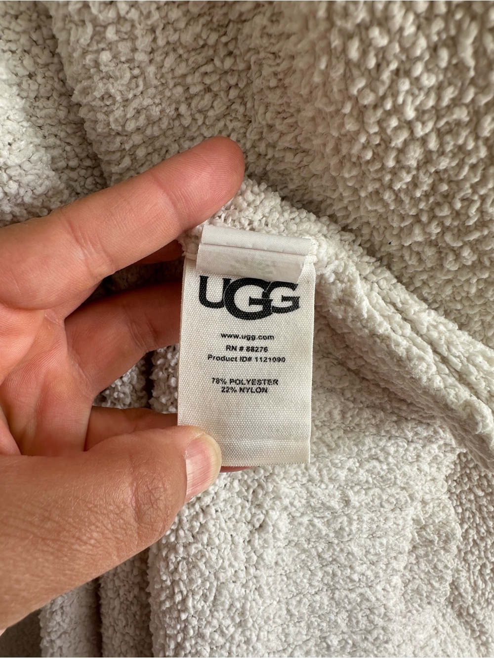 UGG Cream Robe Full Length Oversized Size Small - Picture 3 of 8